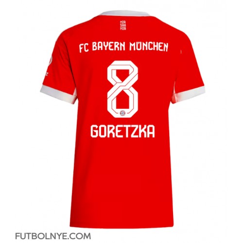 Camiseta Bayern Munich Leon Goretzka #8 Primera Equipación para mujer 2025-26 manga corta